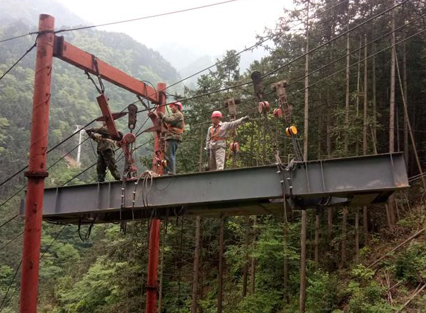 遵义智慧电力设施运输索道 助力亚运配套电网建设